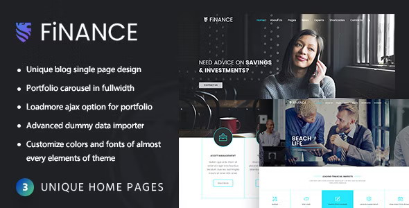 Finance Consultant - Business & Finance WordPress Theme