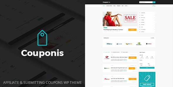 Couponis - Affiliate Submitting Coupons WordPress Theme