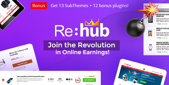 ReHub - Directory, Multi Vendor Shop, Coupon, Affiliate Theme