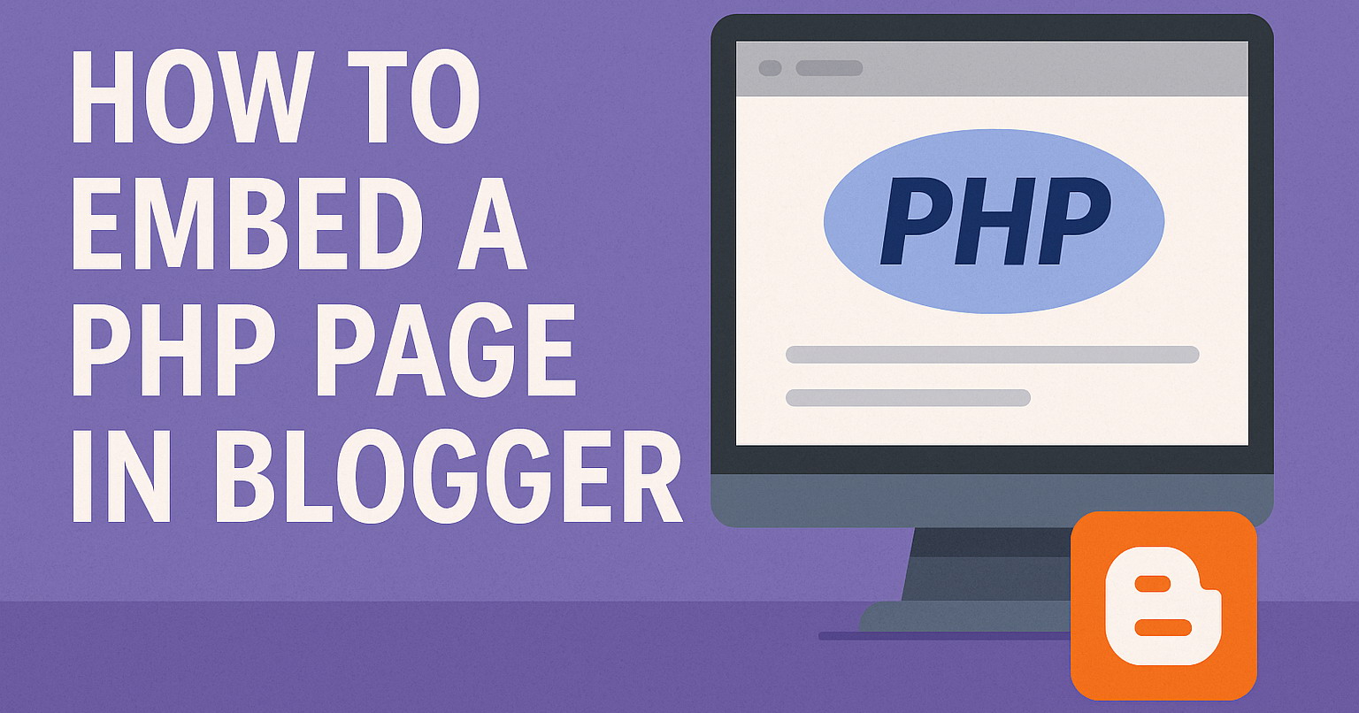 How to Embed a PHP Page in Blogger