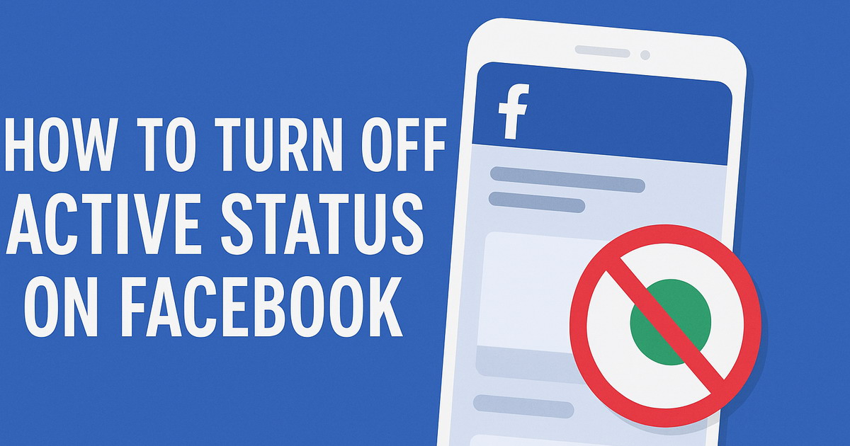 How to Turn Off Active Status on Facebook