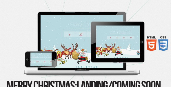 Merry Christmas - Illustrated/Animated LESS Theme